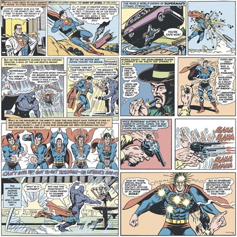 Galerie Official Superman Comic Strip Pattern Vintage