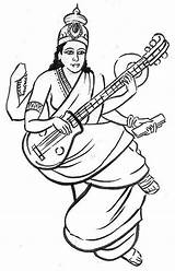 Saraswati Clipart Sketch Maa Mata Clip Drawing Logo Goddess Colouring Paintingvalley Cliparts Sarswati Getdrawings Sketches Clipground Pages Clipartbest sketch template
