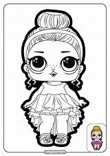 Lol Coloring Surprise Printable Doll Party Go Whatsapp Tweet Email sketch template