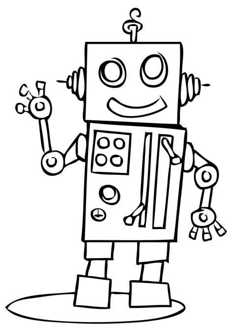robot coloring pages getcoloringpagescom