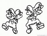 Coloring Pages Nintendo Mario Luigi Comments sketch template