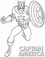 Captain America Coloring Pages Print Cartoon sketch template