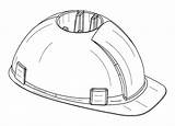 Hard Drawing Construction Hat Hats Getdrawings Helmet sketch template