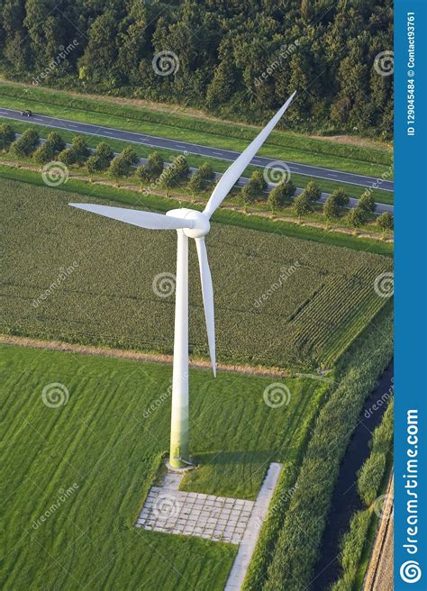 flevopolder stock photo image  windenergie landscape
