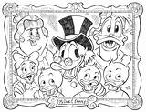 Ducktales Scrooge Colouring Mcduck sketch template