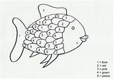 Fish Rainbow Numbers Coloring Printable Colour Clipartbest Clipart Activities sketch template