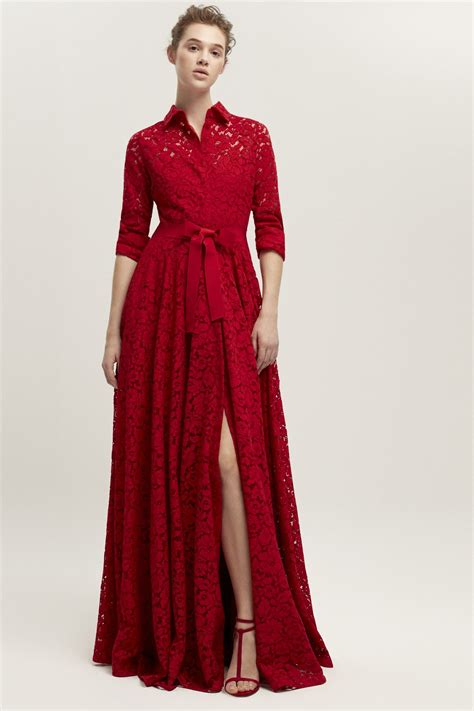 Resultado De Imagen Para Vestido Rojo De Carolina Herrera