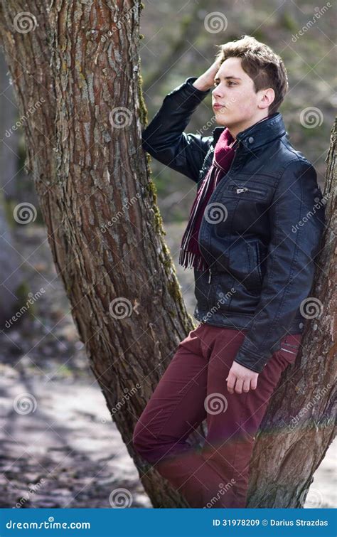 man standing  tree outdoor royalty  stock images image