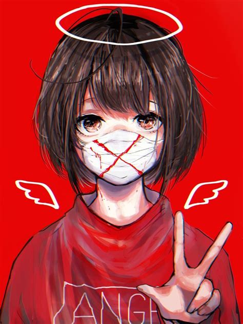 edgy angel oc drawn   amazing artist sad anime girl manga