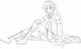 Luka Coloring Megurine Vocaloid Lineart Pages San Deviantart Search Again Bar Case Looking Don Print Use Find Top sketch template