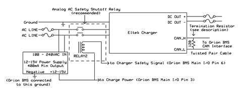 interfacing  eltek chargers orion li ion battery management system