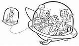 Jetsons Coloring Pages Printable Pgs Books sketch template