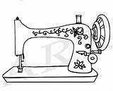 Machines Zeichnen Nähmaschine Stamp Getdrawings Clipartmag Clipground Nähen sketch template