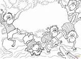 Monkeys Five Little Tree Sitting Coloring Pages Printable Monkey Jumping Bed Supercoloring Color Drawing Kids Animal sketch template