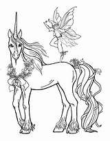 Unicorn Fairy Coloring Pages Printable Categories sketch template