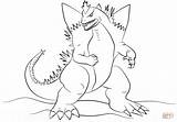 Godzilla Coloring Pages Space Gigan Printable Color Print Getdrawings Norwegian Troll sketch template