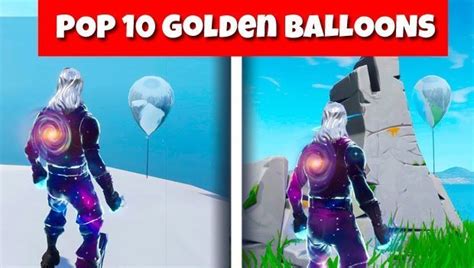 Fortnite Golden Balloons Pop 10 Golden Balloons At These