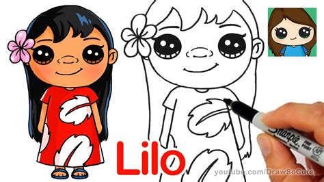 draw lilo easy disney lilo  stitch youtube
