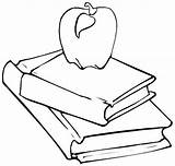 Books Drawing Book School Coloring Apple Pages Cartoon Apples Easy Paintingvalley Meaningful Drawings Getdrawings sketch template