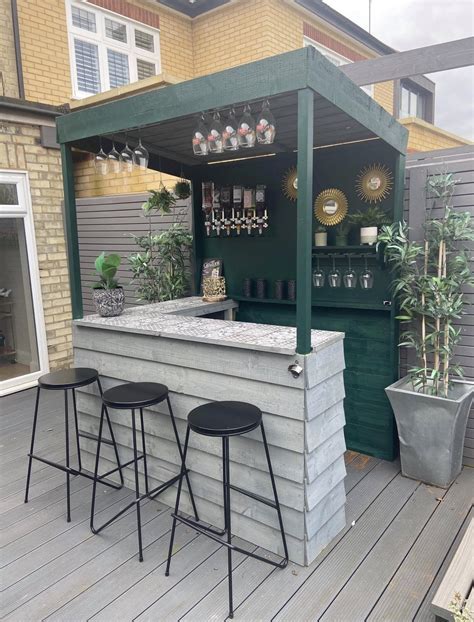 garden bar   price treated wood barbaydos etsy uk