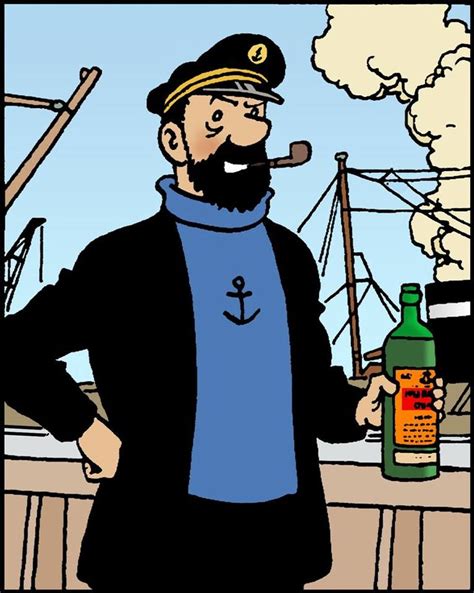 Capitain Haddock In His Proper Element Capitaine Haddock Tintin