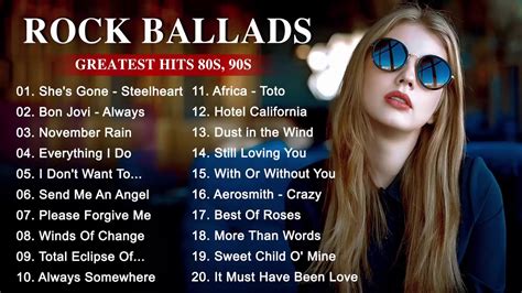 best rock music playlist 202 greatest rock ballads of the 80 s and 90