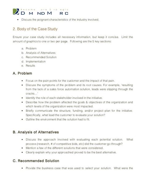 case study template case study template slideshare