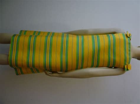 joseph magnin citrus striped 60s summer silk shift at 1stdibs