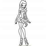 Winx Club Coloring Krystal Pages Icy Coloringpages101 sketch template