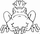 Froschkoenig Grmi Malvorlage Phantasie Ausmalbild sketch template