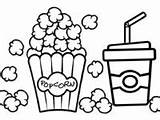 Popcorn Box Drawing Coloring Clipartmag Getdrawings sketch template