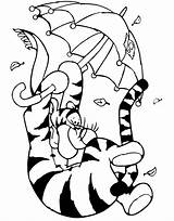 Tigger Disney sketch template