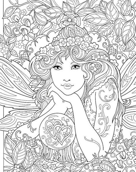 coloring book page illustration  kids fairy coloring pages fairy