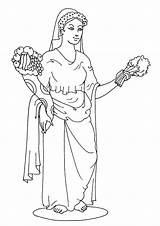 Greek Demeter Goddess Coloring Aphrodite Goddesses Gods Pages Printable Color Kids Goddes Clipart Colouring Drawings Clip London2012 Paralympics Logo Print sketch template