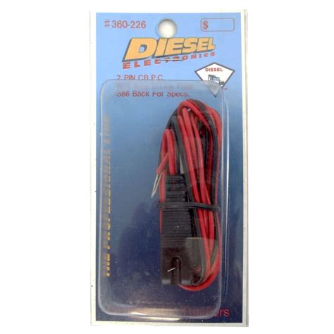 clearance items diesel   pin standard square power cord   amp   fuse holder