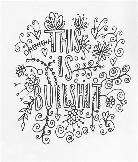 quote coloring page instant   art illustration personal