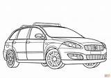 Fiat Coloring Croma 500 Pages Cars Blueprint Template sketch template