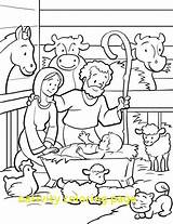 Coloring Nativity Scene Precious Moments Pages Getcolorings sketch template
