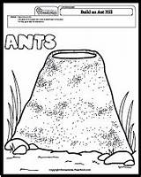 Ant Clipart Preschool Hill Coloring Cliparts Clip Pages Colouring Science Worksheets Ants Library Printable Choose Board Homemade sketch template