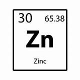 Zinc Element Periodic sketch template