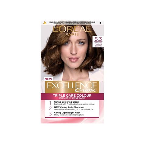 l oreal excellence creme permanent hair dye 5 3 natural golden brown