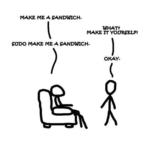 Sudo Make Me Sandwich By Jugulaire Redbubble
