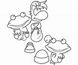 Rayman Pages Legends Coloring Template sketch template