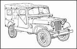 Jeep Coloring Willys Pages M170 Ambulance Monster Vintagemilitarytrucks Jeeps Mb Cars Truck Book Drawing Mermaid Kids Color sketch template