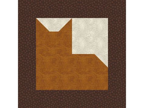patchwork cat   quilt block pattern