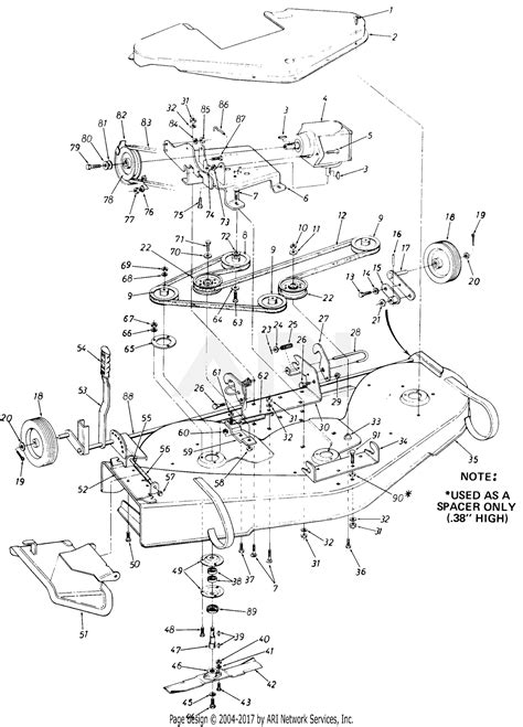 mtd     parts diagram   mowing deck