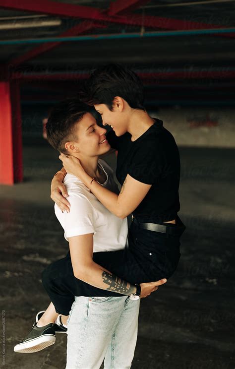 real lesbian couple in love by stocksy contributor alexey kuzma