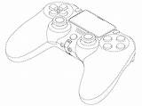 Playstation Ps5 sketch template