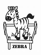 Zebra Coloring Pages Outline Printable Baby Kids Zipper Girls Sheets Animal Boys Getdrawings Print Designs Clipart sketch template