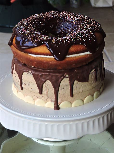 discover  chocolate donut birthday cake indaotaonec